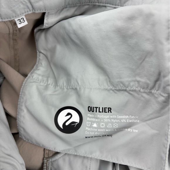 NWOT- Outlier- Bombworks Pants- Color/Concrete- 33 - Picture 7 of 7